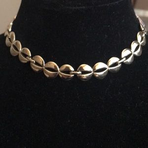 Monet vintage silver plated choker. EUC